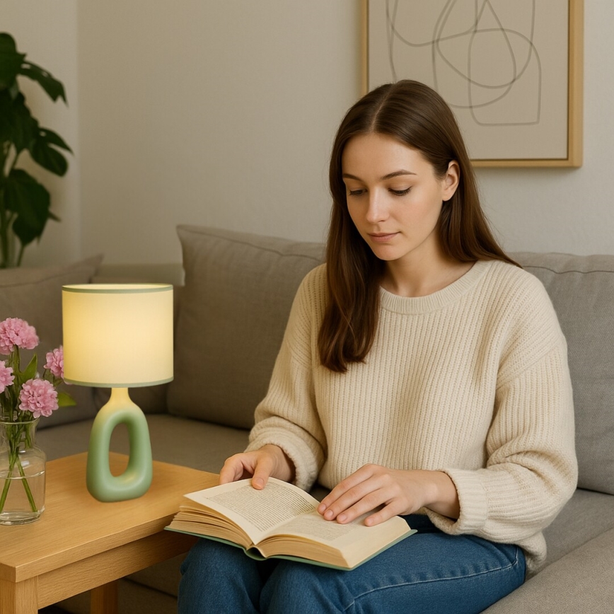 Rabalux - Lampada da tavolo 1xE14/40W/230V verde