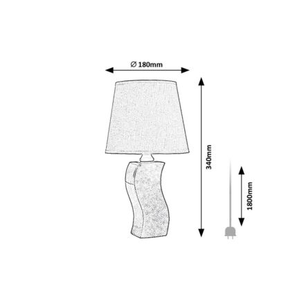 Rabalux - Lampada da tavolo 1xE14/40W/230V, blu