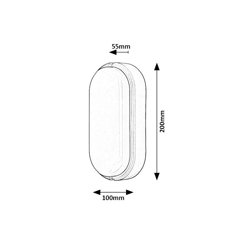 Rabalux - Plafoniera LED da esterno LED/15W/230V IP54 bianco