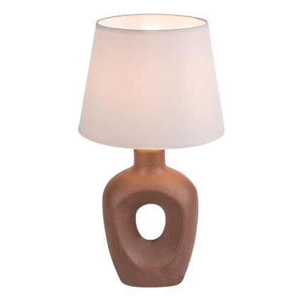 Rabalux - Lampada da tavolo 1xE14/25W/230V marrone/crema