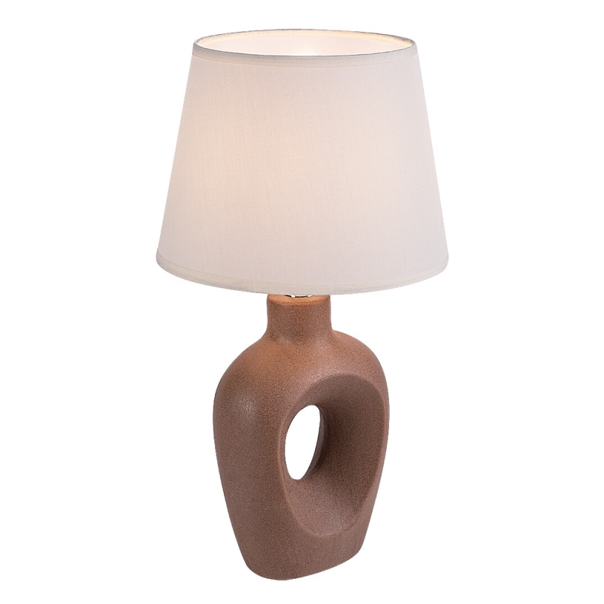 Rabalux - Lampada da tavolo 1xE14/25W/230V marrone/crema