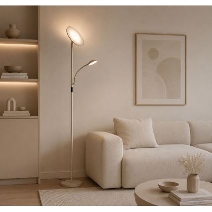 Rabalux - LED Lampada da terra dimmerabile LED/23W/230V 3000/4200/6500 beige