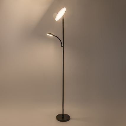Rabalux - Lampada da terra LED dimmerabile LED/23W/230V 3000/4200/6500 nera