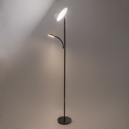Rabalux - Lampada da terra LED dimmerabile LED/23W/230V 3000/4200/6500 nera