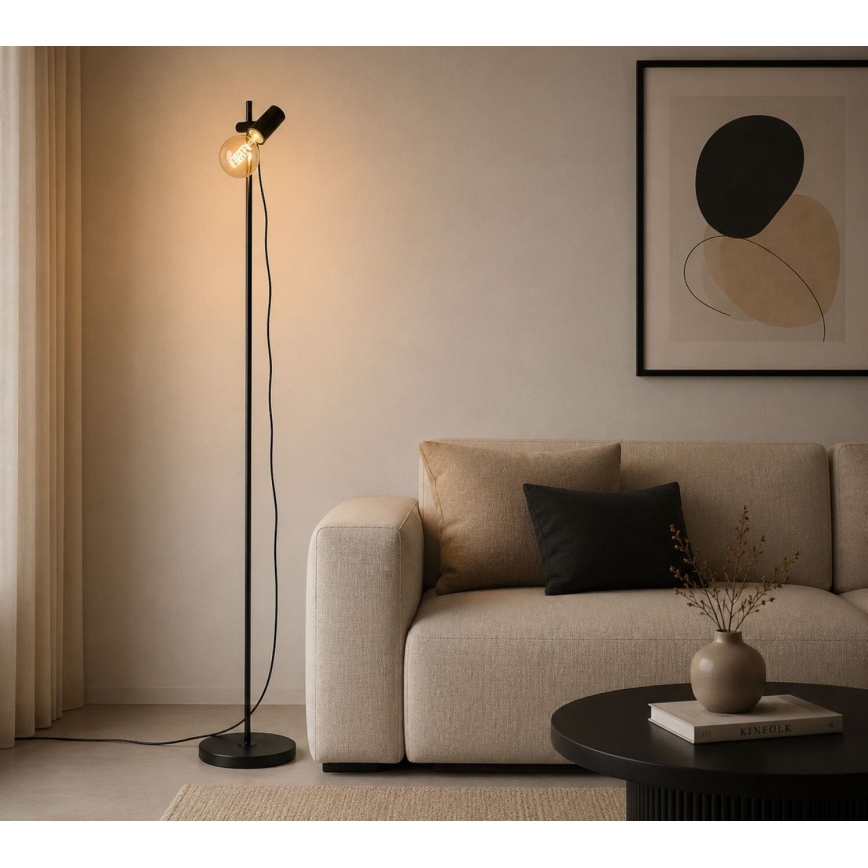 Rabalux - Lampada da terra 1xE27/60W/230V nera
