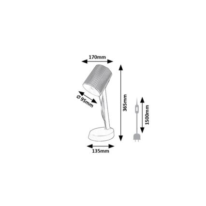 Rabalux - Lampada da tavolo 1xE14/11W/230V rosa