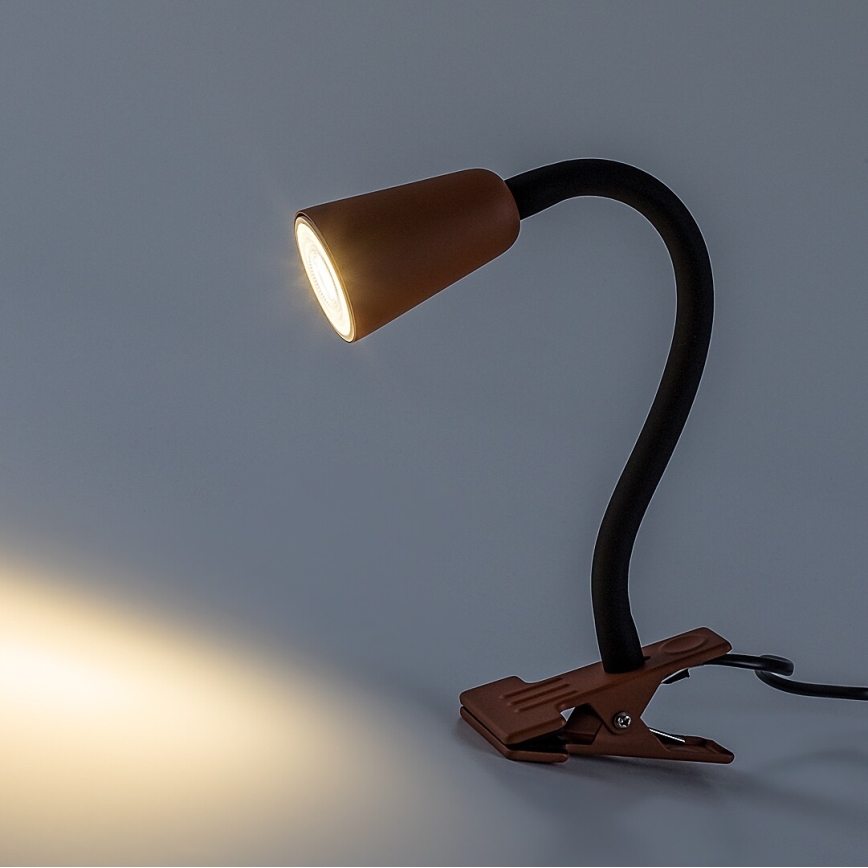 Rabalux - Lampada da tavolo con morsetto 1xGU10/7W/230V arancione