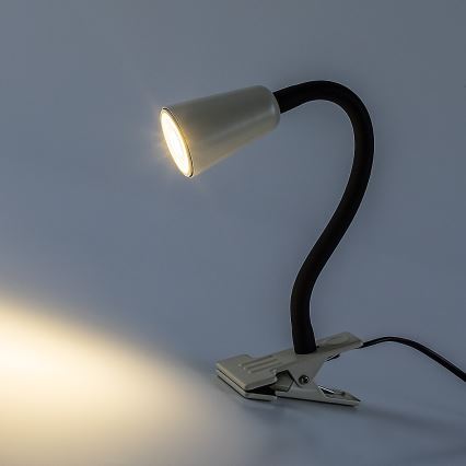 Rabalux - Lampada da tavolo con pinza 1xGU10/7W/230V color crema