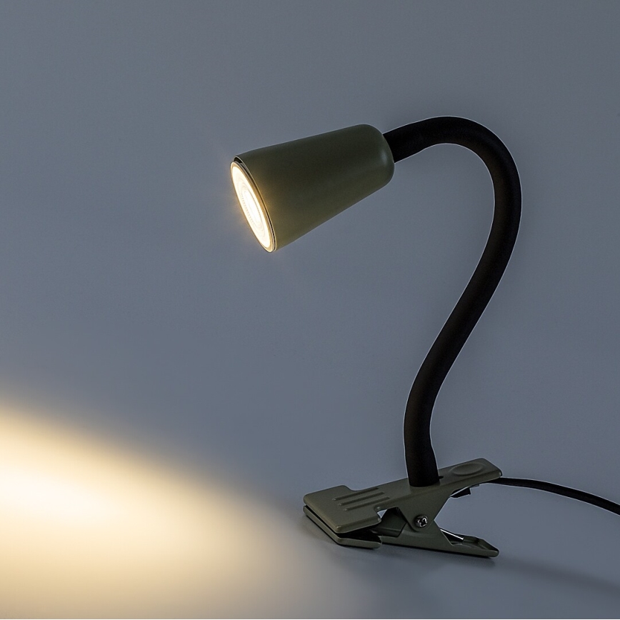 Rabalux - Lampada da tavolo con clip 1xGU10/7W/230V kaki