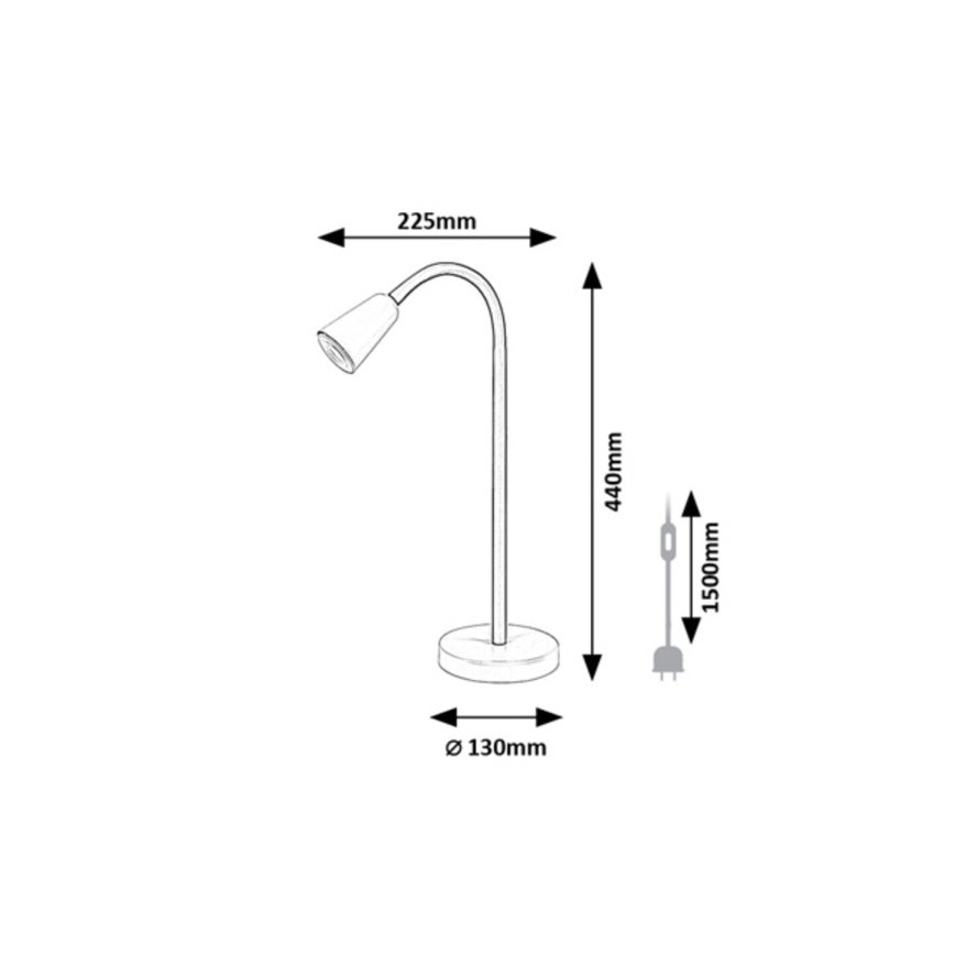 Rabalux - Lampada da tavolo 1xGU10/7W/230V arancione