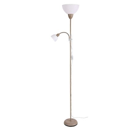 Rabalux - Lampada da terra 1xE27/60W/230V + 1xE14/25W beige