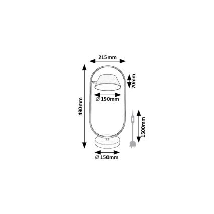 Rabalux - Lampada da tavolo LED LED/6W/230V 3000K