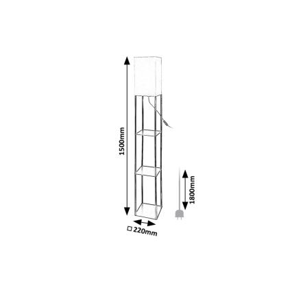 Rabalux - Lampada con piedistallo con un poličkami 1xE27/40W/230V