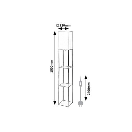 Rabalux - Lampada da terra 1xE27/40W/230V beige