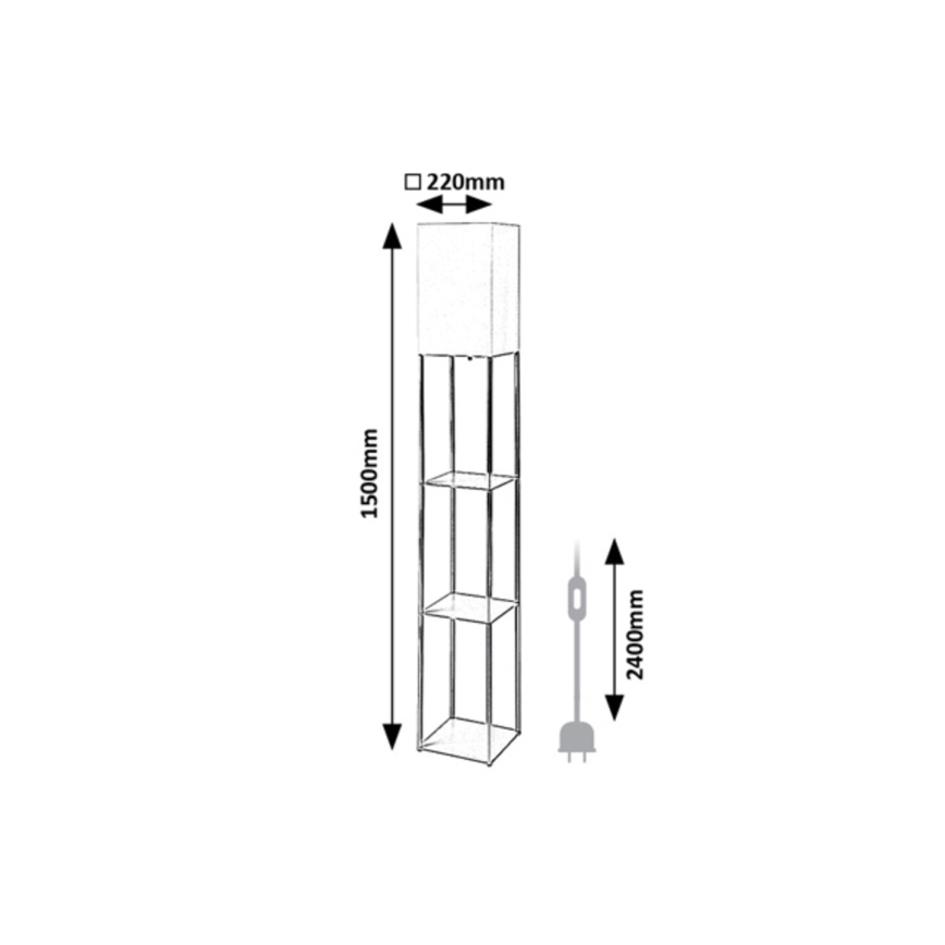Rabalux - Lampada da terra 1xE27/40W/230V beige