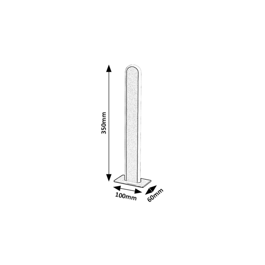 Rabalux - Lampada da tavolo LED dimmerabile LED/15W/230V 3000/4000K nero