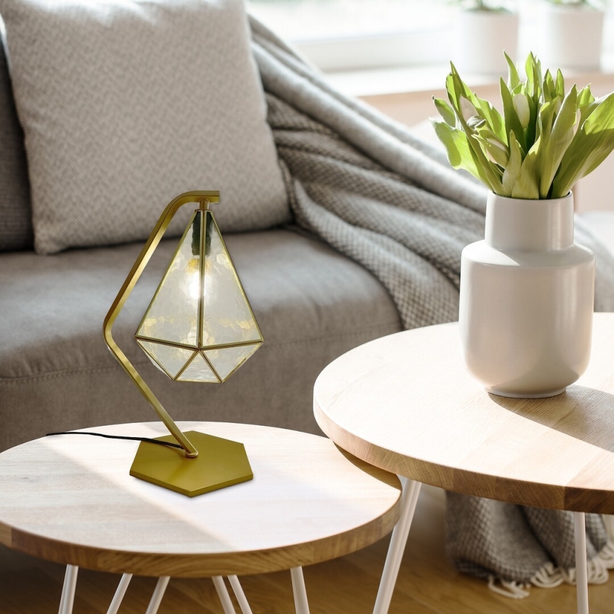 Rabalux - Tiffany vetro colorato lampada da tavolo 1xE14/40W/230V oro