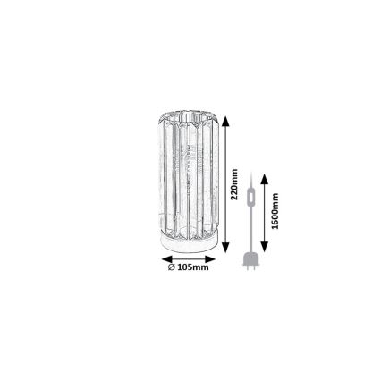Rabalux - Lampada da tavolo 1xE27/40W/230V