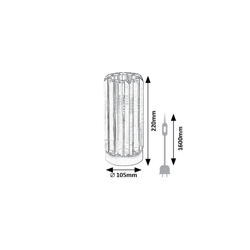 Rabalux - Lampada da tavolo 1xE27/40W/230V