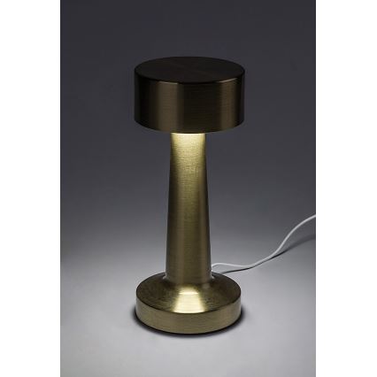 Rabalux - LED Ricaricabile touch lampada da tavolo LED/2,7W/5V 1200mAh 3000/4000/6000K oro