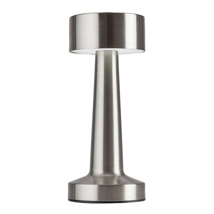 Rabalux - LED Lampada da tavolo ricaricabile LED/2,7W/5V 1200mAh 3000/4000/6000K cromo opaco