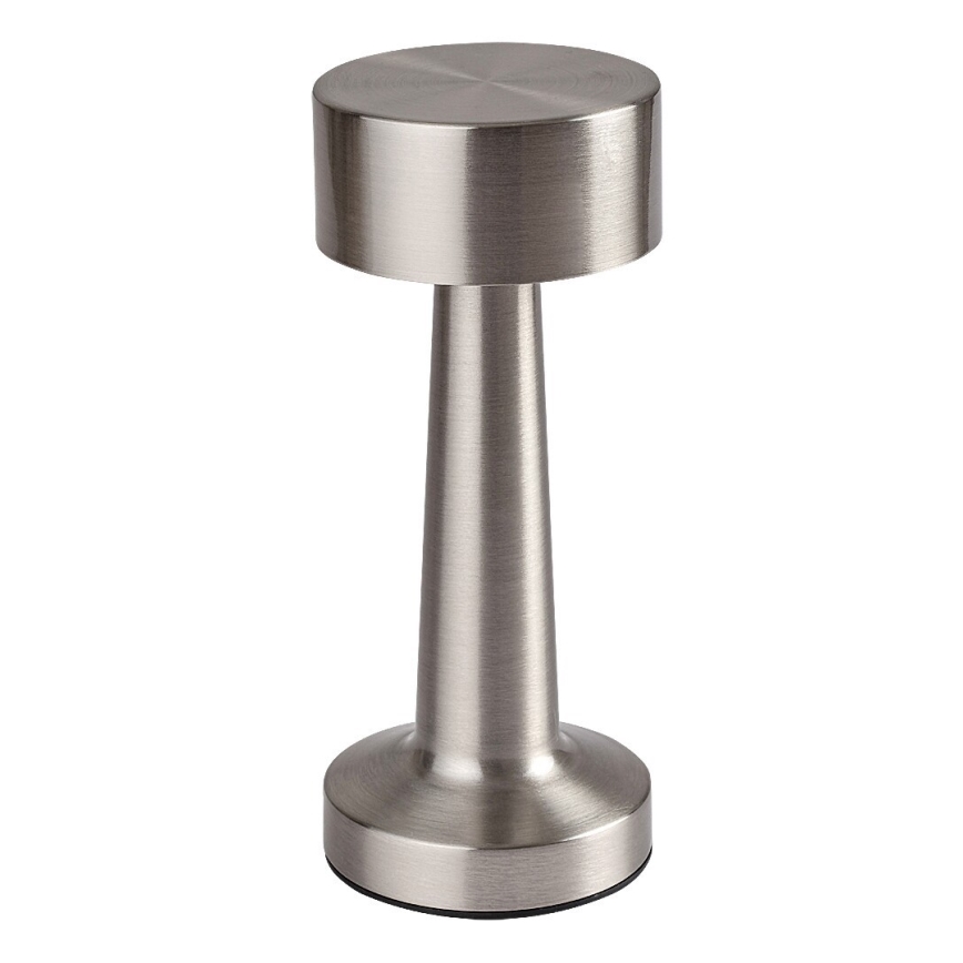 Rabalux - LED Lampada da tavolo ricaricabile LED/2,7W/5V 1200mAh 3000/4000/6000K cromo opaco