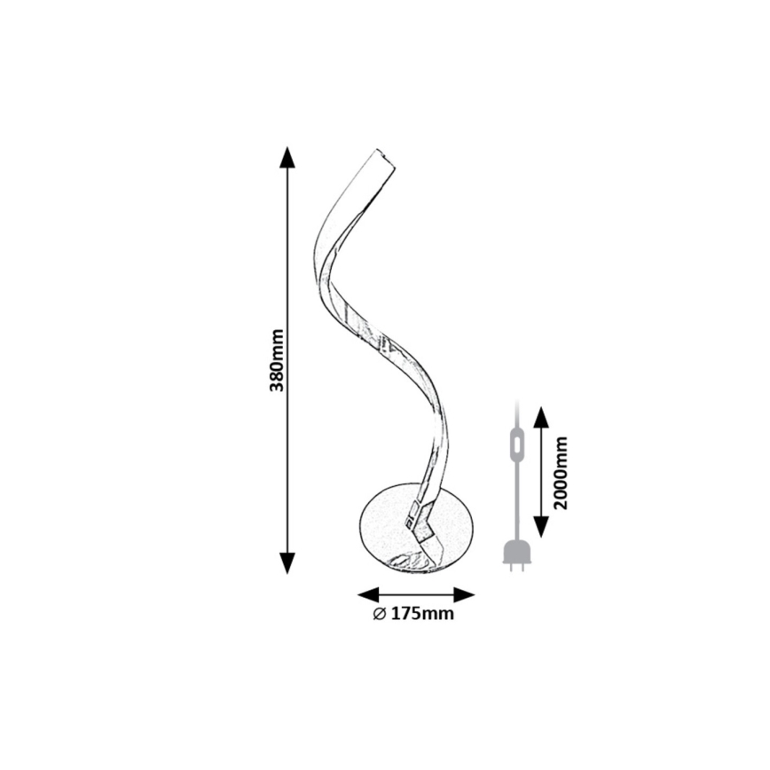 Rabalux - Lampada da tavolo LED LED/3W/230V 4000K cromo lucido