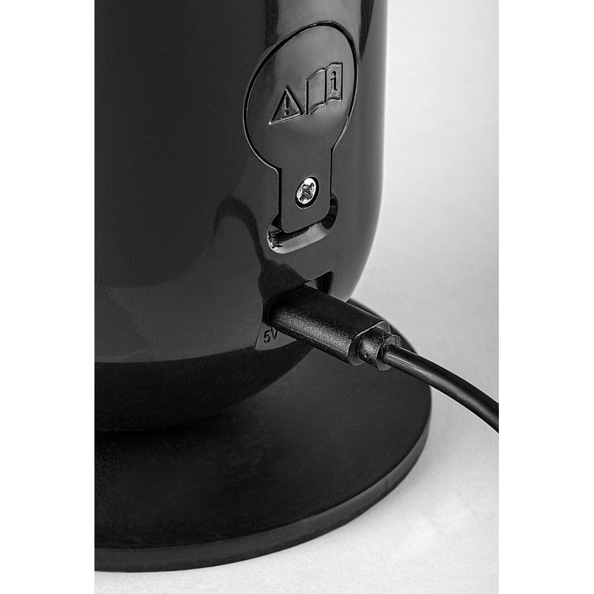Rabalux - LED RGB Lampada da tavolo dimmerabile LED/5W/230V nero