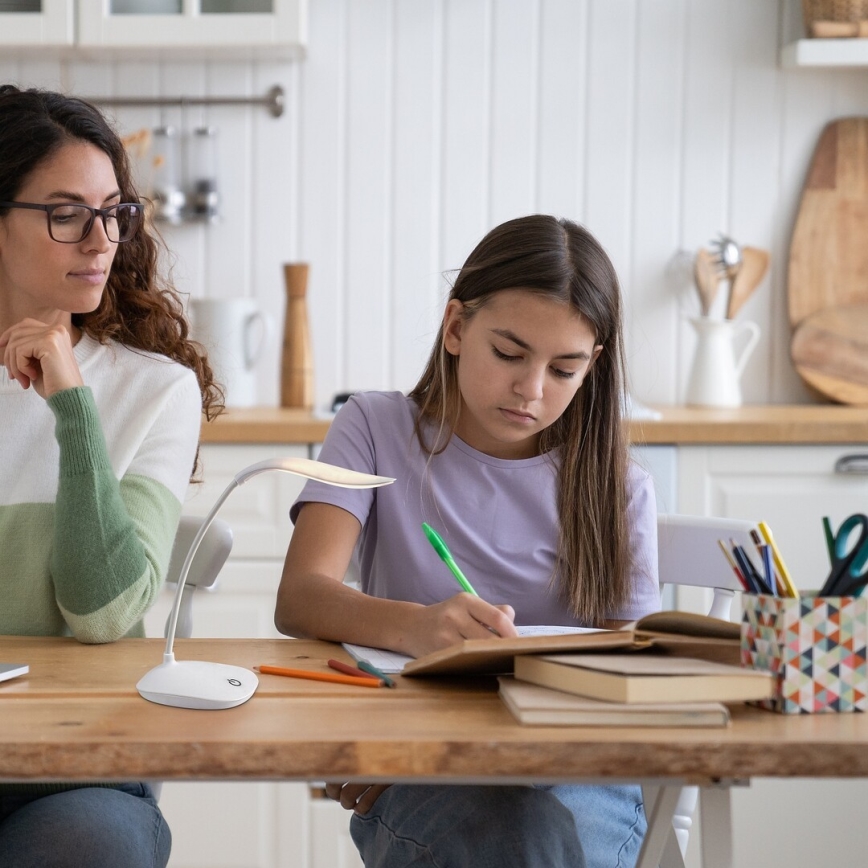 Rabalux - Lampada da tavolo flessibile dimmerabile a LED, 2W/5V, bianca