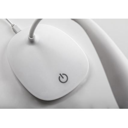 Rabalux - Lampada da tavolo flessibile dimmerabile a LED, 2W/5V, bianca