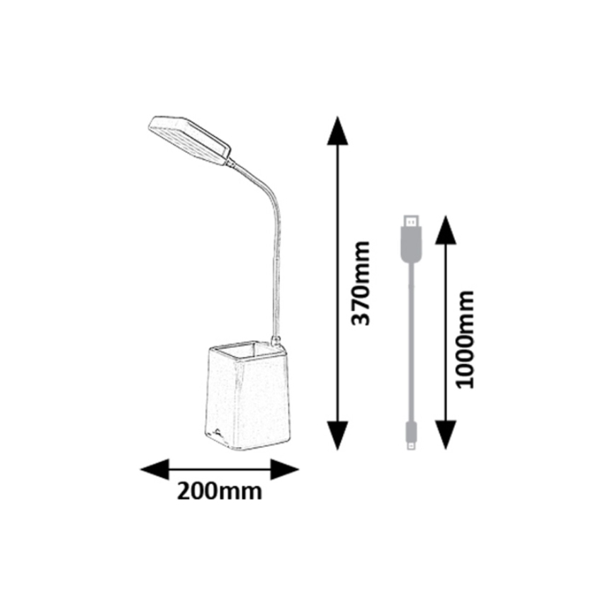 Rabalux - Lampada da tavolo LED dimmerabile LED/6W/230V 5000K blu