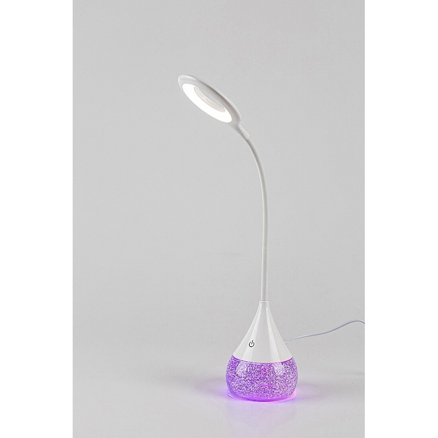 Rabalux - LED RGB Lampada da tavolo dimmerabile LED/4W/230V bianco