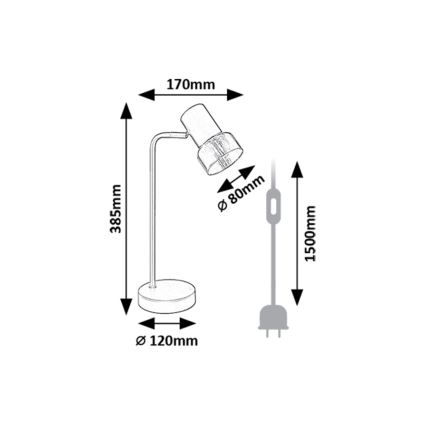 Rabalux - Lampada da tavolo 1xE14/15W/230V
