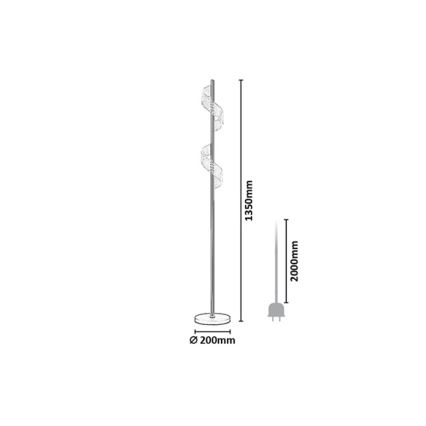 Rabalux - Lampada da terra LED dimmerabile a sfioramento LED/12W/230V 3000K