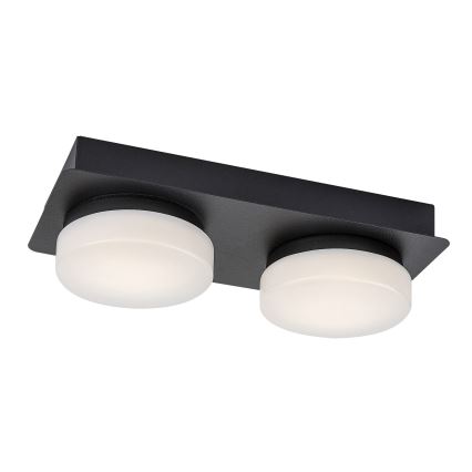 Rabalux - Plafoniera LED da bagno 2xLED/5,5W/230V IP44 nero