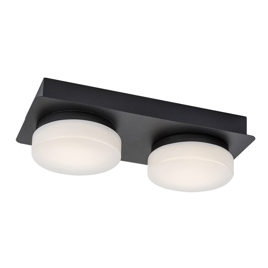 Rabalux - Plafoniera LED da bagno 2xLED/5,5W/230V IP44 nero
