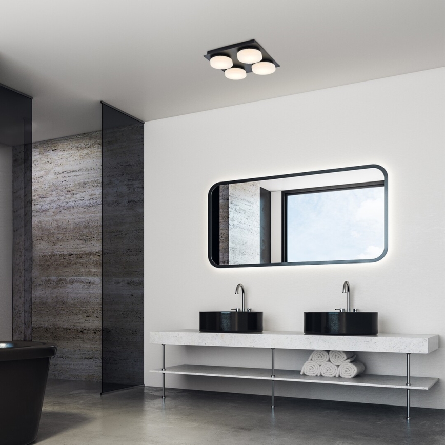 Rabalux - Plafoniera LED da bagno 4xLED/5,2W/230V IP44 nero