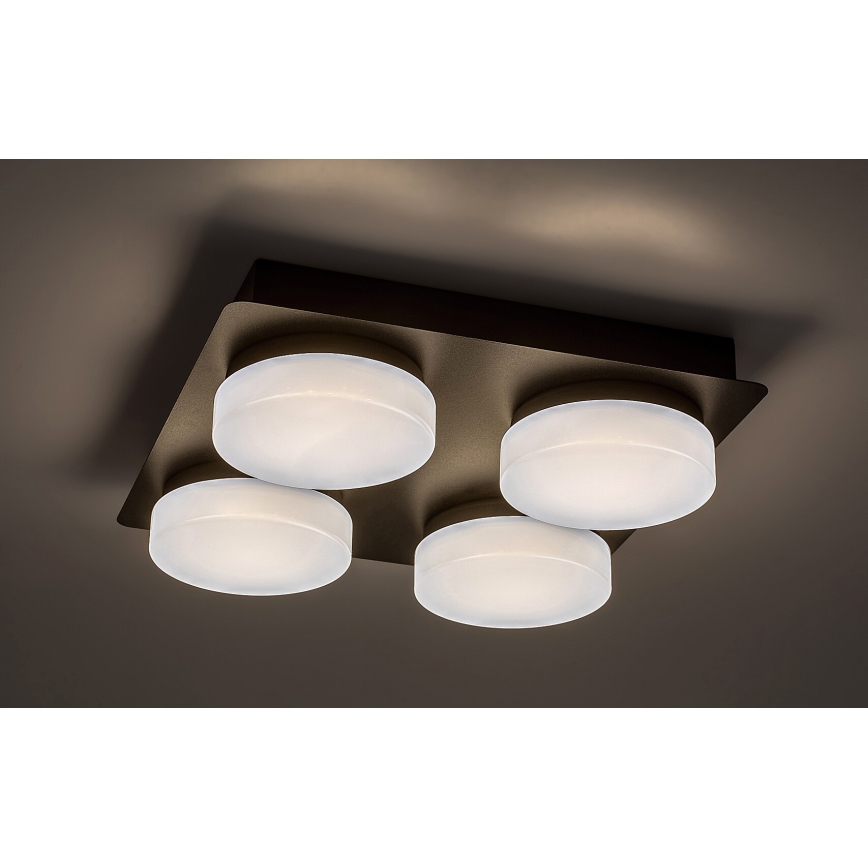 Rabalux - Plafoniera LED da bagno 4xLED/5,2W/230V IP44 nero