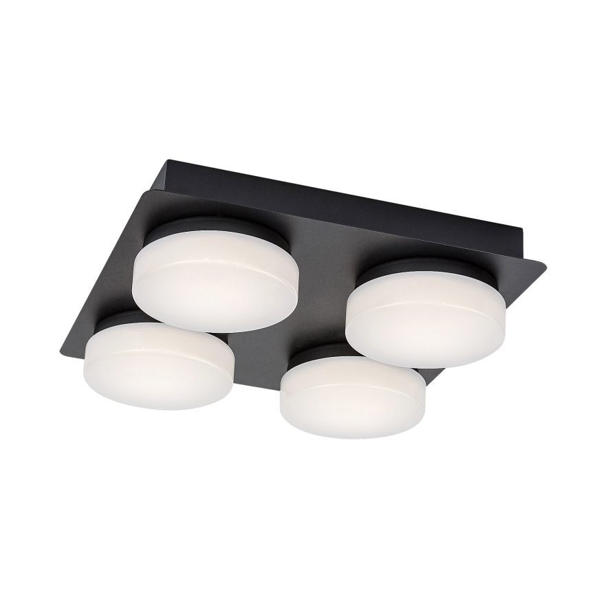 Rabalux - Plafoniera LED da bagno 4xLED/5,2W/230V IP44 nero