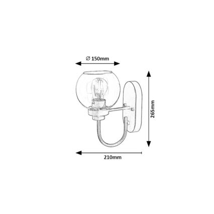 Rabalux - Applique 1xE27/15W/230V IP44