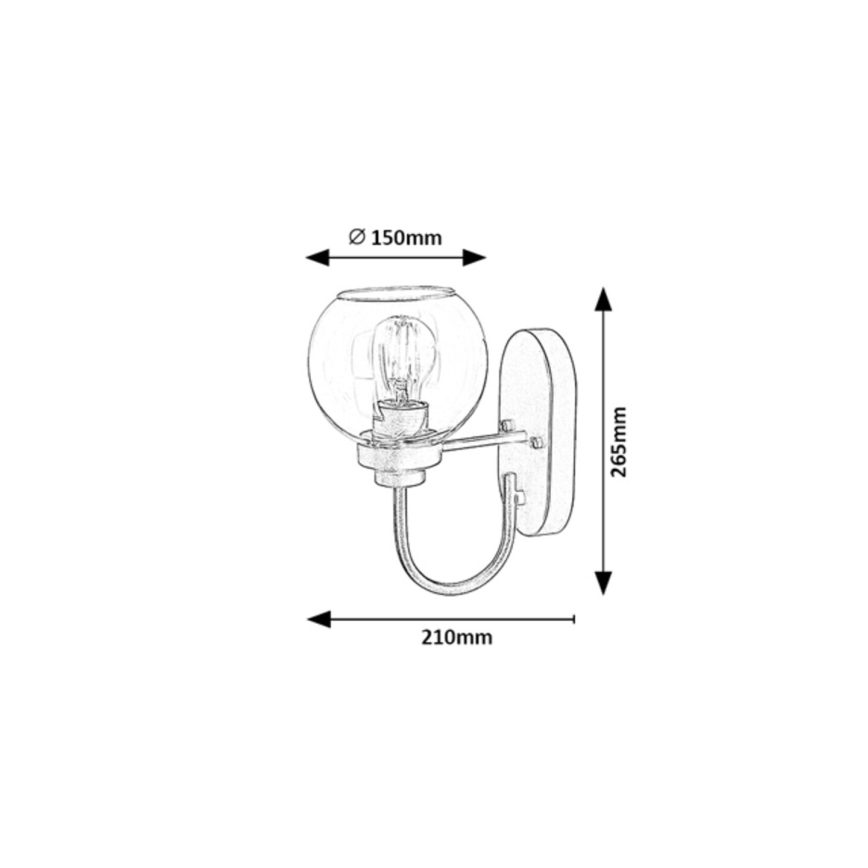 Rabalux - Applique 1xE27/15W/230V IP44