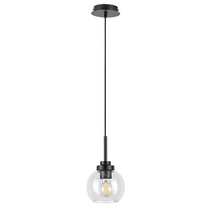 Rabalux - Lampadario da bagno a filo 1xE27/15W/230V nero IP44