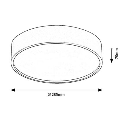 Rabalux - Plafoniera LED con sensore LED/19W/230V IP44 4000K diametro 28,5 cm bianco