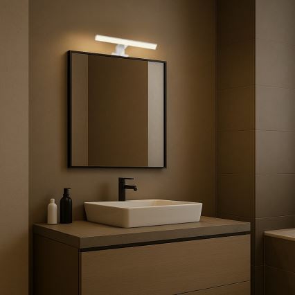 Rabalux - Lampada LED per specchio da bagno, 6W/230V, IP44, 30 cm, cromo lucido