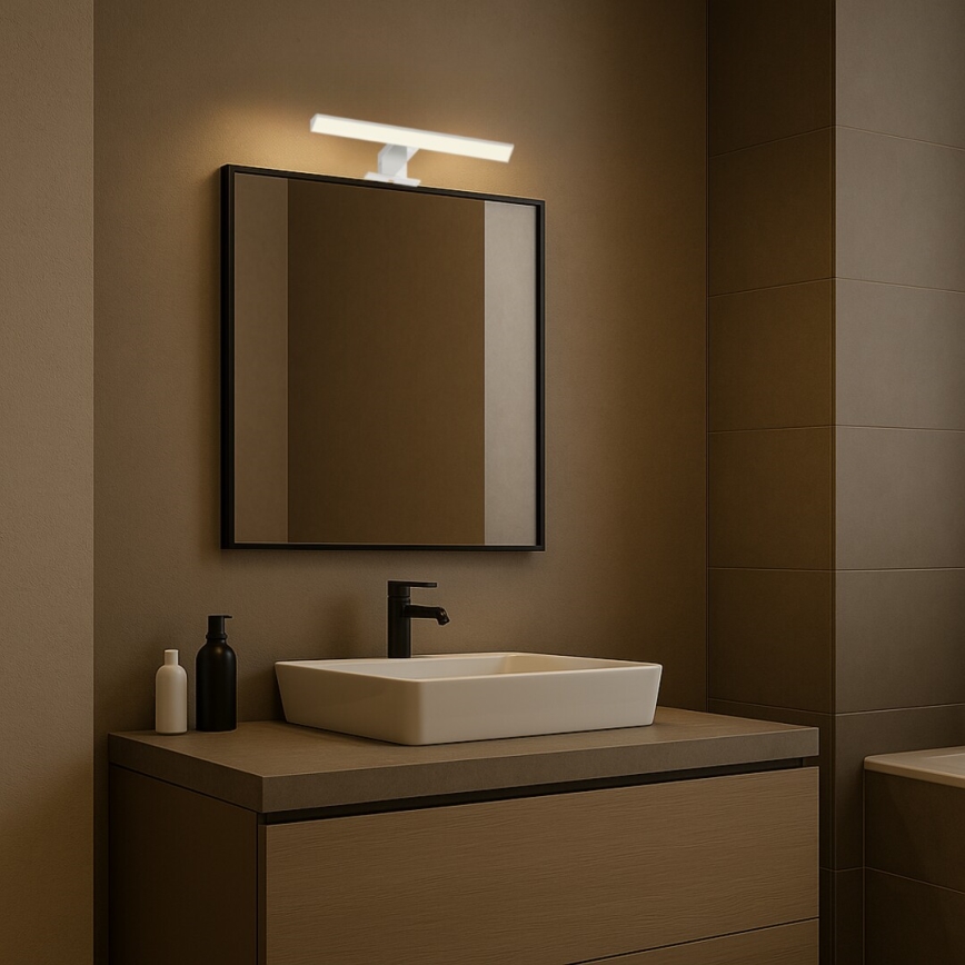 Rabalux - Lampada LED per specchio da bagno, 6W/230V, IP44, 30 cm, cromo lucido