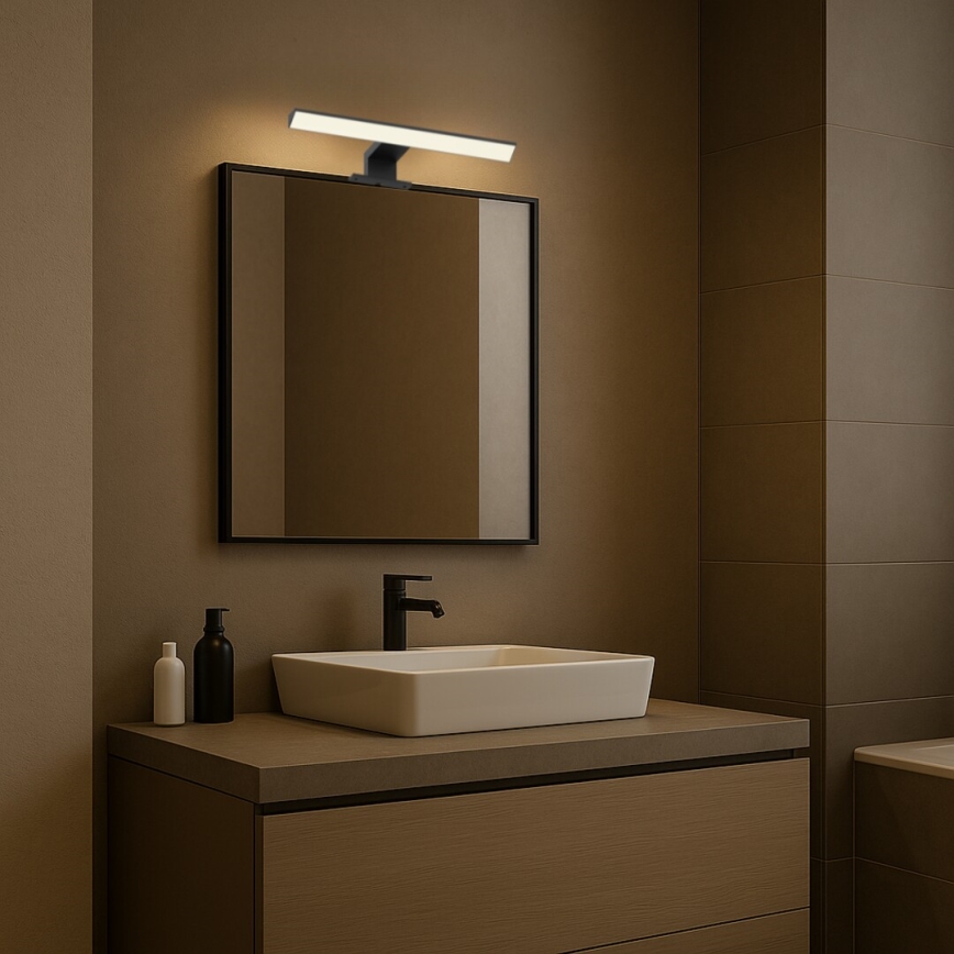 Rabalux - Illuminazione a LED per specchio da bagno LED/6W/230V IP44 30 cm nero