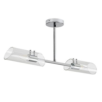 Rabalux - Lampadario da bagno a sospensione con supporto rigido 2xE14/12W/230V IP44 cromo lucido
