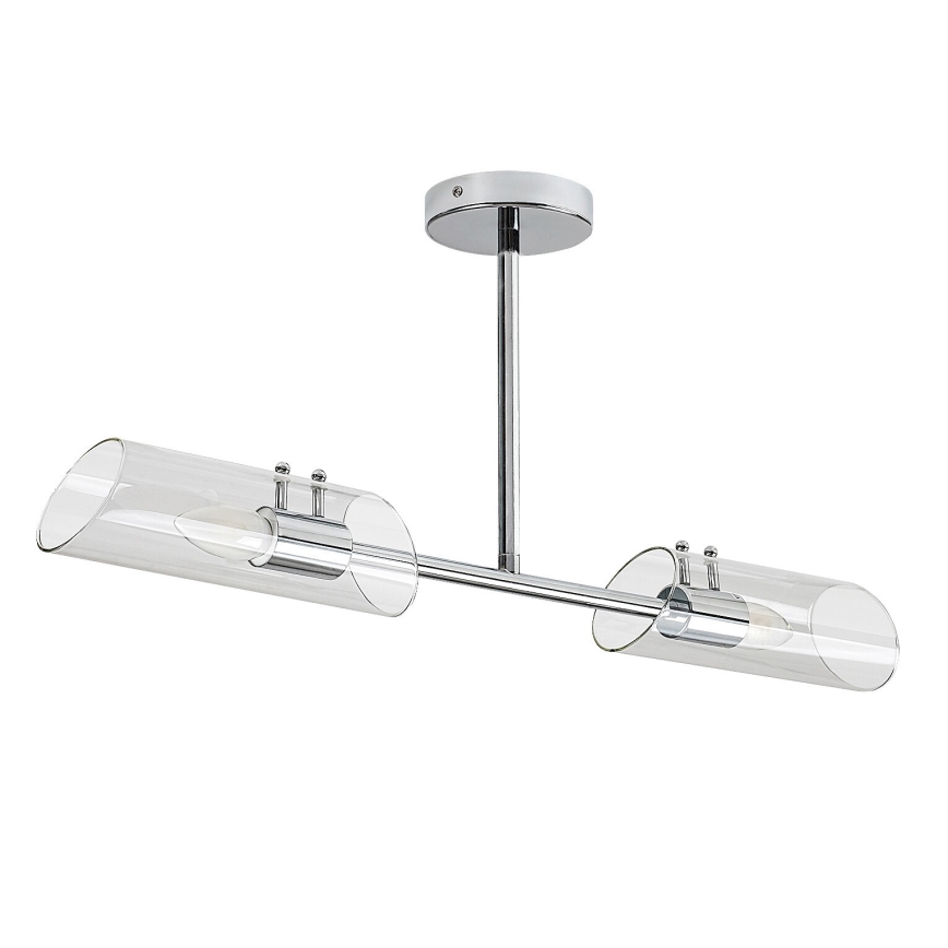 Rabalux - Lampadario da bagno a sospensione con supporto rigido 2xE14/12W/230V IP44 cromo lucido