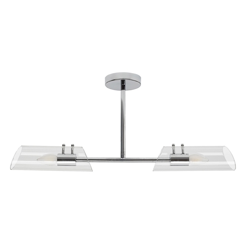 Rabalux - Lampadario da bagno a sospensione con supporto rigido 2xE14/12W/230V IP44 cromo lucido