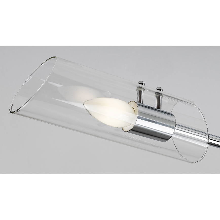 Rabalux - Lampadario da bagno a sospensione con supporto rigido 2xE14/12W/230V IP44 cromo lucido